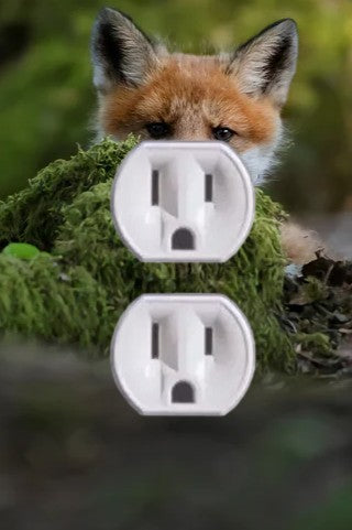 Animal Outlet Covers With Built In LED Nightlights And Child Safety Plugs.