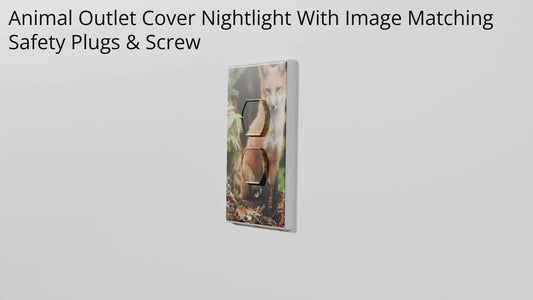 Animal Outlet Covers With Built In LED Nightlights And Child Safety Plugs.